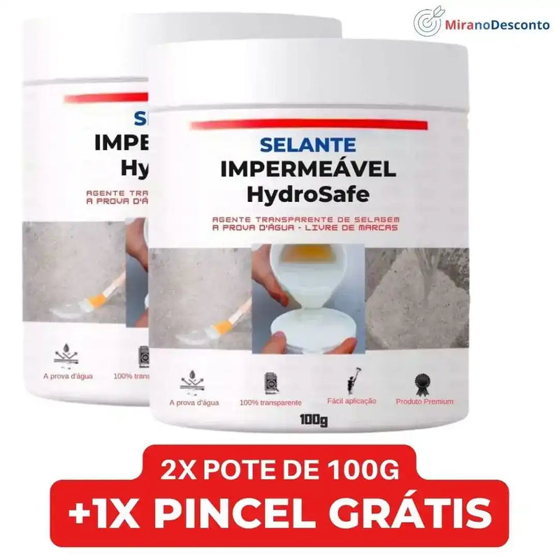 Selante de Isolamento Impermeável HydroSafe (COMPRE 1 E LEVE 2 + PINCEL DE BRINDE)